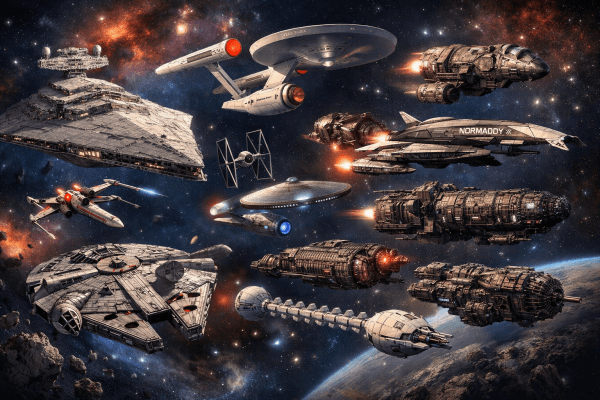 Algumas das naves mais icônicas da ficção científica