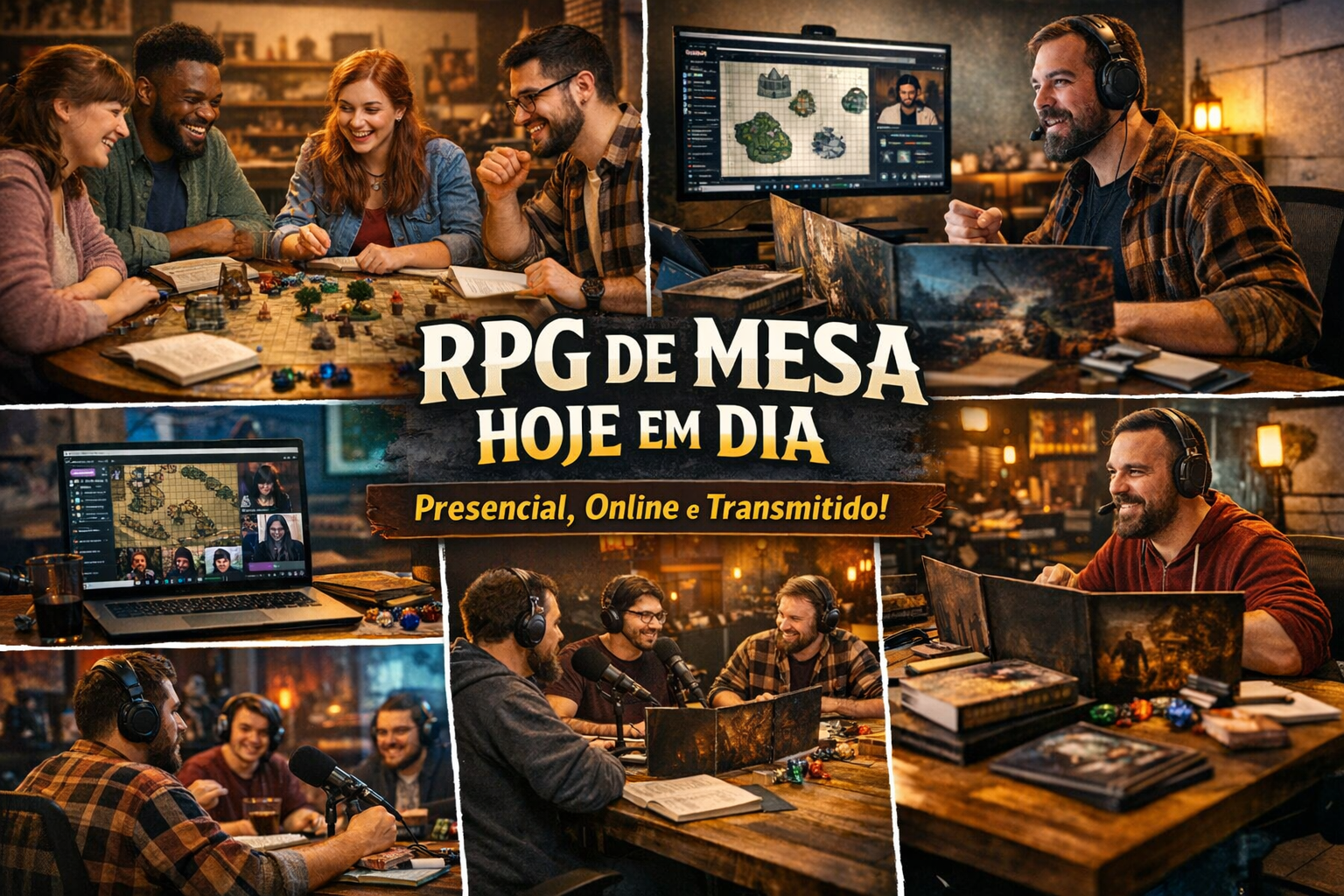 O RPG de mesa está vivo? Como está hoje em dia e o comparativo com os ...