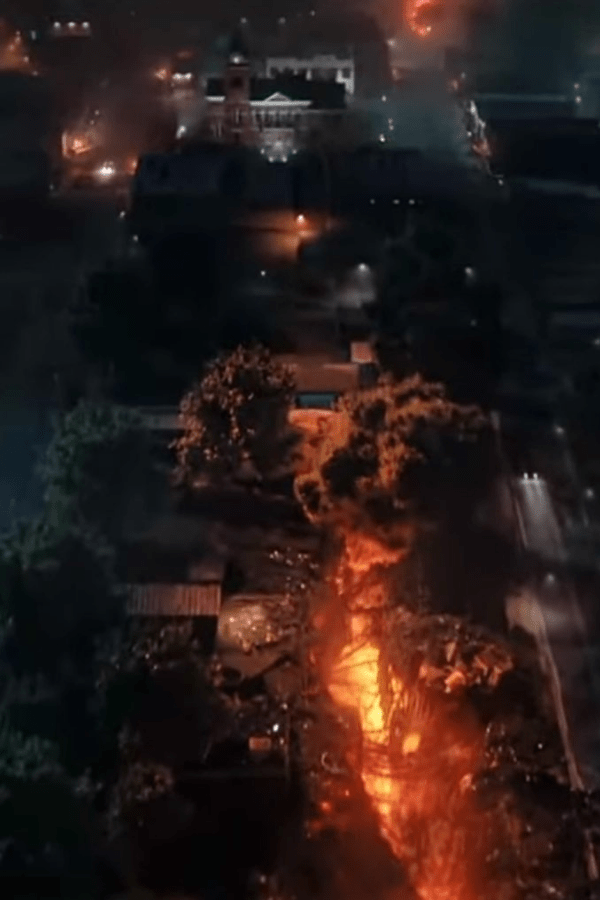 Vista aérea de Hawkins